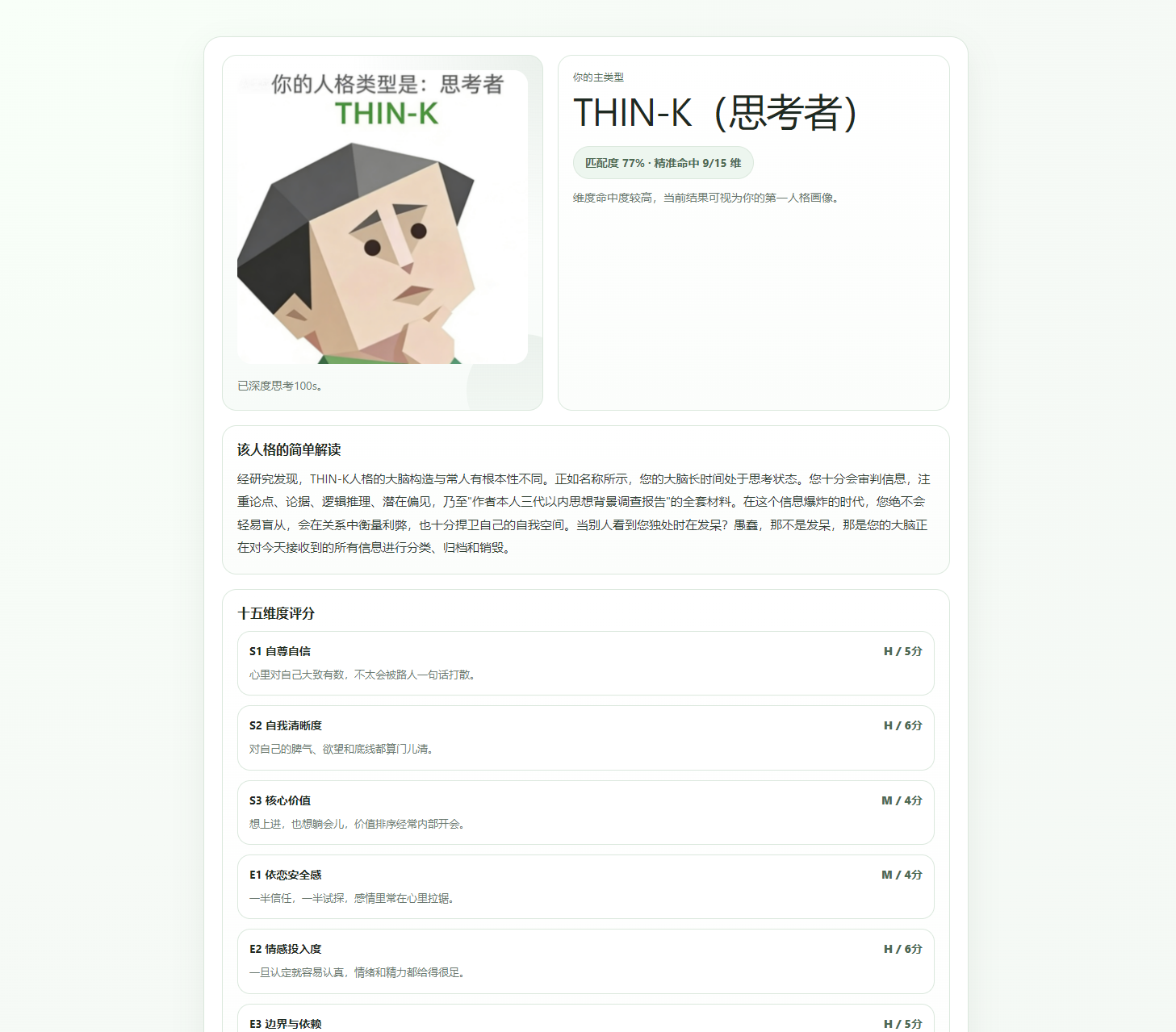 最新SBTI人格测试源码-云宸阁の小屋